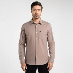 Vanfive Kemeja Pria Basic Polos Panjang Coksu B0160