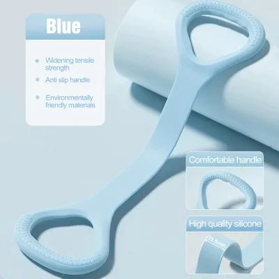 New 8-line Puller Womens Open Back Training Shoulder Slim Yoga Stretching Belt Back TPE Bold Elastic Rope 8-shaped High Elastic Band