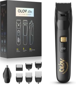 Electric Beard Trimmer for MenNose Hair Trimmer & Mens Electric Razor 10-in-1 Grooming Kit Cordless Shaver Gift-Ready for Men(Black)