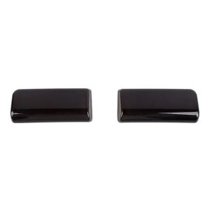 mv1 Front Bumper Fog Light Lamp Decoration Cover For Chevrolet Silverado 2022 2023 Up Exterior Accessories ABS Smoky Black M3Y9R