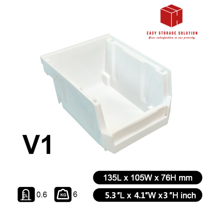 Sold Per Box 160 PCS SOLD PER BOX V1 HEAVY DUTY STACKABLE BY EASYSTORAGE SOLUTION ...