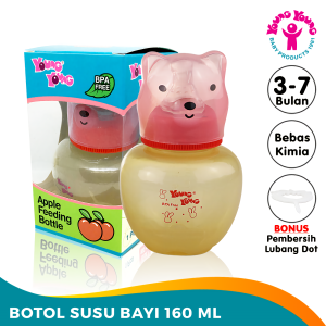 YOUNG YOUNG Botol Susu Bayi 160 ML BPA Free Apple Feeding Bottle 816