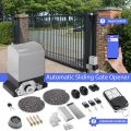 1500Kg 550W Automatic Door Opener Electric Sliding Gate Opener Kit  AC Motor Gate Door Operators Kit With 4 Remote + APP Control. 