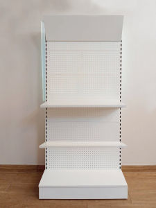 แถมตะขอให้2อัน!ชั้นแขวนโชว์สินค้าชั้นแขวนเครื่องมือชั้นขายของ(แบบบอร์ดแขวน)ขนาด93*35*200 cm.มีขาว-ดำราคาถูกจัดส่งใว