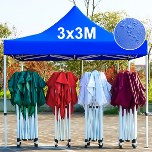 เต็นท์พับได้ 800D ผ้าหนาและโครงเหล็ก ขนาด 3x6 3x3 2x2 2.5x2.5 เมตร สำหรับจอดรถ แคมปิ้ง และขายของ