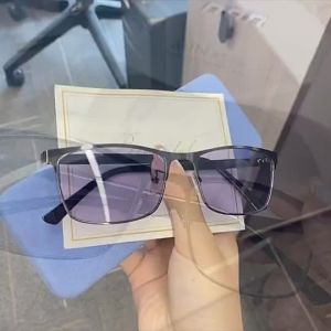【Free Case】Anti Radiation Photochromic Eyeglass for Woman and Man 0~400 Myopia Graded Glasses Business Graded Glasses for Nearsighted