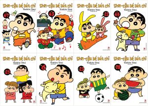 Sách - Combo 8 quyển Shin cậu bé bút chì - truyện ngắn (giao tập ngẫu nhiên) + bán kèm 1  bút viết