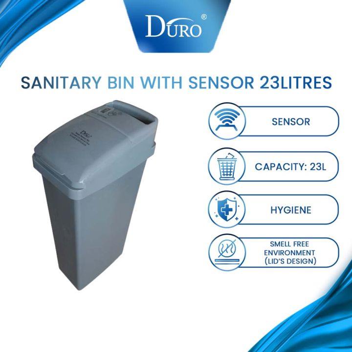 Duro Sanitary Bin with Sensor 23Litres / Sanitary Dustbin / Garbage ...