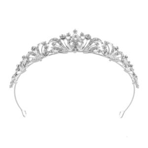 Shimmering Rhinestones Bridal Headpiece Lightweight Metal Crowns Hair Ornament For Wedding Ceremonies And Prom Occasion