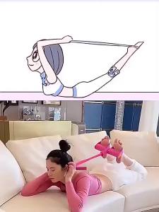 จัดส่งจากประเทศจีน [BIN] สายรัดต้านทานเท้า เครื่องออกกำลังกายที่บ้านที่ทนทาน อุปกรณ์ยืดหลังสำหรับผู้หญิง อุปกรณ์โยคะสำหรับขาที่สวยงาม อุปกรณ์สำหรับหลังและหน้าท้องที่สวยงาม