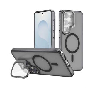 ELEVEN 2 Magnetic Lens Film Metal Bracket Matte Acrylic Hard Case for Galaxy S23 S24 S25 S26 Ultra / S23 S24 S25 S26 Plus