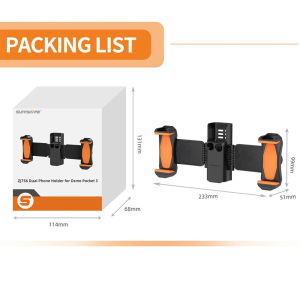 ขาตั้งศัพท์มือถือ Sunnylife สำหรับกล้อง DJI Osmo Pocket 3 ขาตั้งสตรีมสด อะแดปเตอร์ขยายขาตั้ง