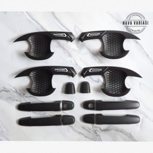 Paket Outer Cover Door Handle Pegangan Pintu Mobil Innova Lama Tahun 2005 - 2015 Hitam Premium