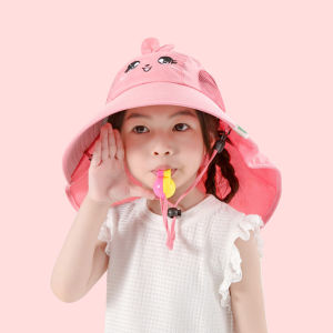 Large Brim Kids Sun Hat Summer Outdoor Children Beach Hat Breathable Topi Pantai Budak 防晒帽