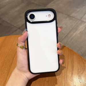 Luxury Shockproof Transparent Case For iPhone 17 Air 16 15 14 11 13 12 Pro Max Plus Mini 16E Metal Lens Frame Hard Acrylic Cover