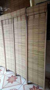 5/4/3/2/1 WALL DIVIDER 2IN1 BLINDS ROOM PARTITION MAHOGANY WOOD