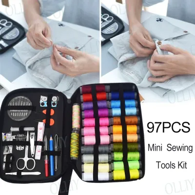 97 pcs Sewing Kit Set Sewing Thread Set Sewing Accessories Crafts alat jahitan aksesori alat menjahit 针线盒 针线套装 缝纫用品