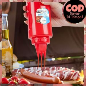 BOTOL MAYONAISE 3 LUBANG BOTOL SAOS BOTOL KECAP BOTOL SUSU BOTOL SERBAGUNA