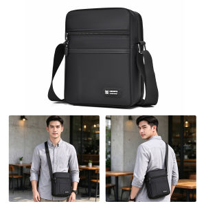 MENSPE Mens Shoulder Bag Waterproof Oxford Cloth Bag Messenger Bag Phone Bag Travel Bag Business Bag Large Capacity Cross Body Bag Lightweight Casual Bag Leisure Sport Street Bag