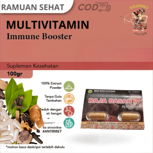 suplemen kesehatan multivitamin ektra daun raja basah cod