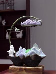Water Fountain Indoor Feng Shui Home Decoration Items Water Fountain Tea Table Hallway Desktop Crafts Decoration Water Feature Decorative Items Display Decorative Items Display Office Desk Decor