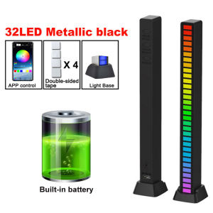 LED Light RGB Music Sound Control Lights 40LED Lamp DJ disco light APP Control Built-in battery For Party/Car Decorate LED Lamp