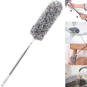 Chổi Quét Trần Quét Bụi Đa Năng Rút Xoay 360 độ Bằng Sợi Vải Siêu Nhỏ Cán Inox Dài Cao Cấp Đầu Chổi Linh Hoạt
