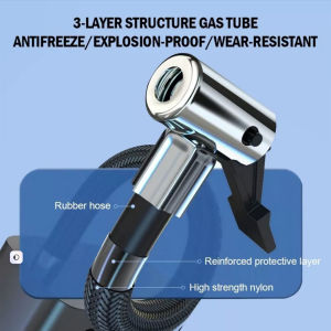【UEB】 Car Air Compressor with Digital Pressure Gauge Cordless Tyre Inflator for Car Motorcycle Bike Ball