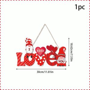 ของขวัญตกแต่งวันวาเลนไทน์ใหม่: พวงหรีดกระดาษ ป้ายแขวนประตู ของตกแต่งงานหมั้น/งานแต่งงาน อุปกรณ์งานปาร์ตี้