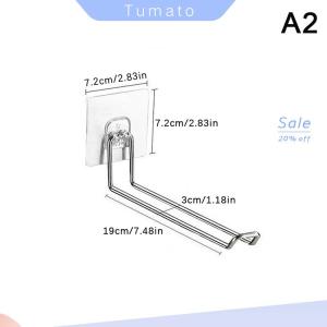 Tumato ที่แขวนติดผนังอเนกประสงค์ ที่จัดเก็บเสื้อผ้าแบบพับเก็บได้ประหยัดพื้นที่ที่แขวนกันลมที่จัดเก็บกันลื่น