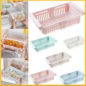 Fridge Freezer Slide Drawer Storage Box Space Saver Organizer Shelf Rack Holder