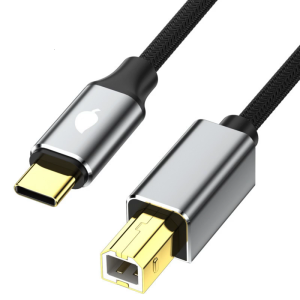 Fast Speed Type C Printer Cable USB C to USB B Male Controller Cable for 480Mbps Fast Data Transmission