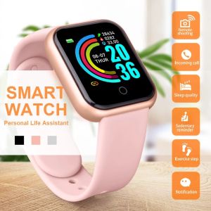 Y68 Smartwatch Women Wristwatches D20 Smart Watch Men Sports Bracelet Supporting Heart Rate Phone Mate Smart Bracelet Sleep Monitor Support Bluetooth 4.0 Compatible with Android IOS