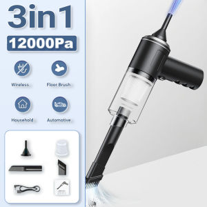 JameMirs 4in1  Mini Portable Vacuum Cleaner 12000Pa Cordless Handheld Vacuum Cleaner for Car/Home/Desktop