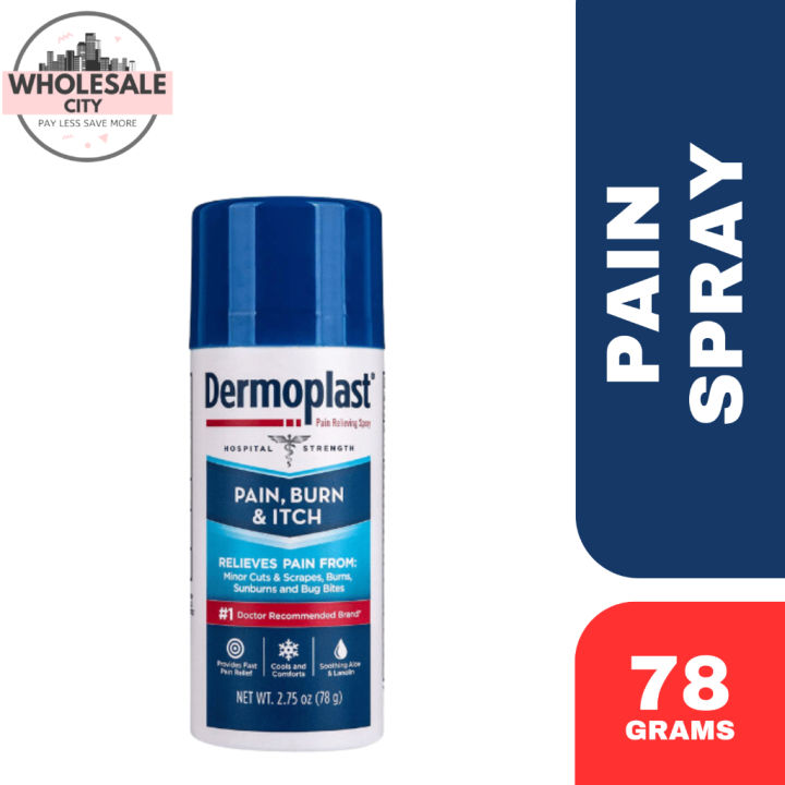 Dermoplast Pain, Burn & Itch Relieving Spray, 2.75OZ | 78G | Lazada PH