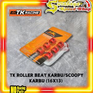 TK ROLLER CVT ISI 6 PCS BEAT KARBU SCOOPY KARBU 16X13 UKURAN 7g 8g 9g 10g 11g 12g ORIGINAL TK RACING