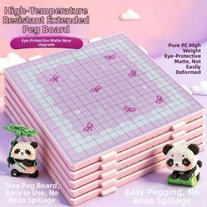 PHANT 52/78/104Pins Fuse Beads Pegboards Matte Color 2.6mm Beads Perler Beads Boards Easy To Use Eye-protecting Pixel Art Tool Beading Supplies