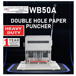 LAMIMASTER WB-50A Electric 2 Hole Paper Drilling Machine - 500 sheets (penumbuk puncher paper 2  Hole Puncher heavy duty puncher)