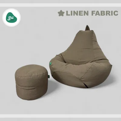 Ghế lười hạt xốp 3II HOME vải LINEN cao cấp – Ghế sofa lười thư giãn êm ái sang trọng phù hợp phòng khách phòng ngủ không gian hiện đại