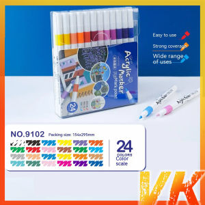 VK 12/24/36/48/60 Color Set Acrylic Paint Art Marker Pen DIY Graffiti Drawing School Supplies Gift