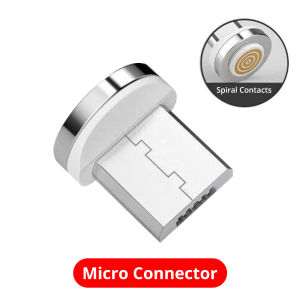 FONKEN 540° Rotate Magnetic Charging Cable 3A USB To Micro USB Type C iOS 7 Pin Connector Adapter For iPh Samsung Huawei Xiaomi