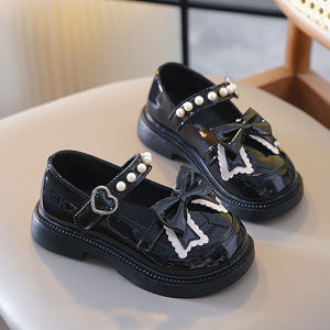 Sepatu Pesta Anak Perempuan Sepatu Sekolah Kulit Anak Cewek Girl Leather Shoes Flat Vantofel Fashion Pantofel (ZH SS254)