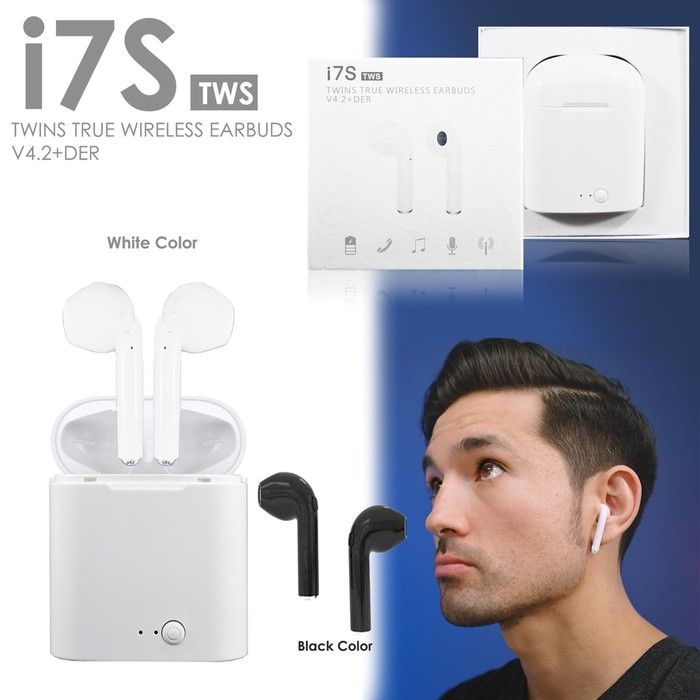 Earphone bluetooth i7s tws sale