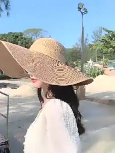 Beach Hat woman Womens UV Sun Beach Wide Brim Summer Hat UV Protection Hat Foldable Roll up Floppy Beach Hats for Women