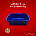 Bak Pasir Kucing Cat Litter Box Tempat Pasir Toilet kucing ukuran M/L Termurah. 