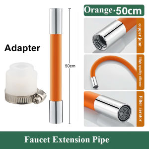 Adjustable Faucet Extension Hose Rotatable Bending Water Faucet Tube Pipe Hose Extender Adapter