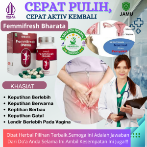 Obat Keputihan dan Bau Tak Sedap Paling Ampuh Privasi Aman Femmifresh Bharata Kemasan 500 gram Isi 30 Kapsul ORIGINAL