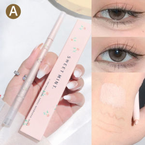 Pena Gloss Tinggi Kepala Ganda Pena Gloss Tinggi 2-in-1 Pena Gloss Tinggi Tahan Air Tahan Keringat -💖Catherine