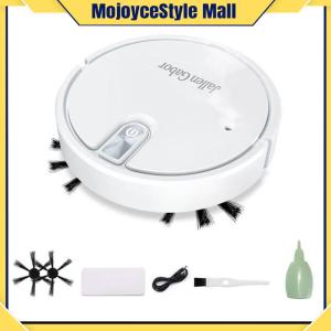 【Mojoyce】 Smart Robot Vacuum Cleaner Rechargeable Vacuum Robot with Rubber Brush for Pet Hair Carpets and More