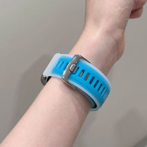 Silicone Two color Strap for iWatch Band S10 9 8 7 6 SE5 4 Ultra 49mm 46 45 44 42mm 41 38mm Waterproof Material Easy Installation Comfortable Sport Band Replacement